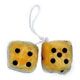 www.meinvoyager.de - FUZZY DICE 6CM GELB